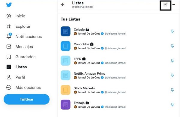 Cómo utilizar Twitter, Creando una lista en Twitter Cómo utilizar Twitter, Creando una lista en Twitter