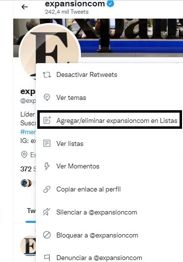 Cómo utilizar Twitter, Ya tenemos cuentas en la lista Cómo utilizar Twitter, Ya tenemos cuentas en la lista